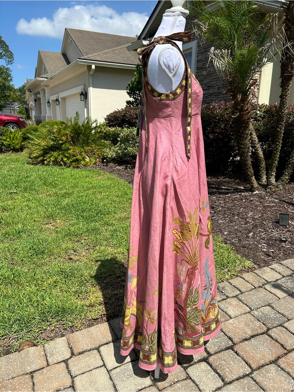 NWT🌷Alemais Zuri Linen Ballet Midi Sundress - Picture 10 of 16